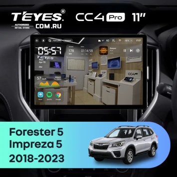 Штатная магнитола Teyes CC4 Pro 8/128 Subaru Forester 5 (2018-2023) (11")