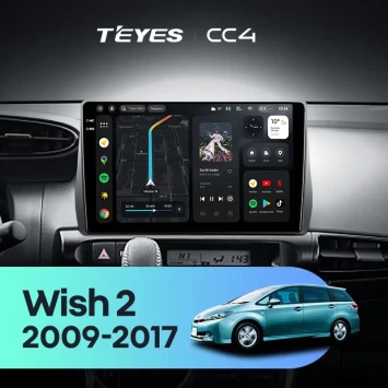 Штатная магнитола Teyes CC4 8/128 Toyota Wish 2 XE20 (2009-2017)