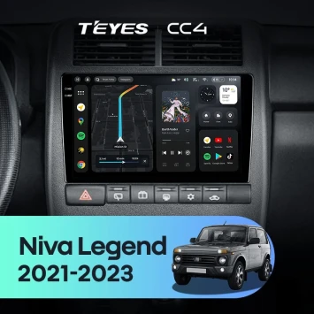Штатная магнитола Teyes CC4 8/128 LADA Niva Legend (2021-2023)