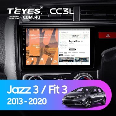Штатная магнитола Teyes CC3L 4/64 Honda Fit 3 GP GK (2013-2020) Тип-B Правый руль