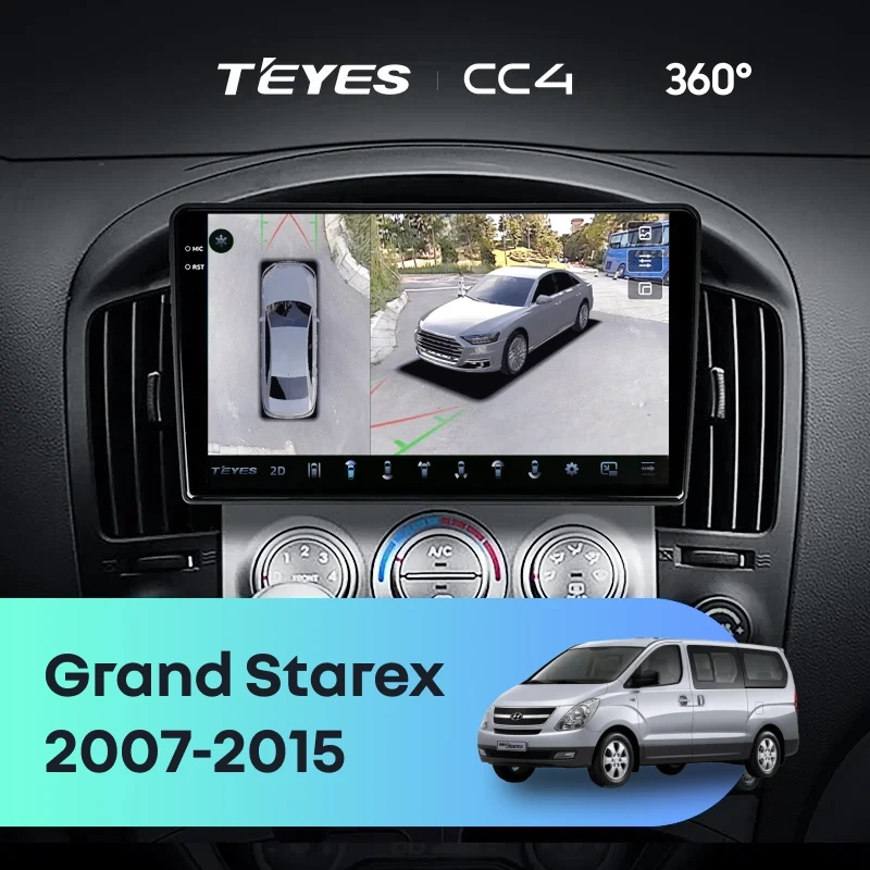Штатная магнитола Teyes CC4 360 6/64 Hyundai Grand Starex (2007-2015) F1