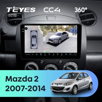 Штатная магнитола Teyes CC4 360 8/128 Mazda 2 DE (2007-2014)