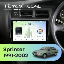 Штатная магнитола Teyes CC4L 6/64 с DTS Toyota Sprinter 7 E100 (1991-2002) Правый руль F1