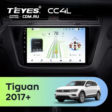 Штатная магнитола Teyes CC4L 6/64 Volkswagen Tiguan 2017+