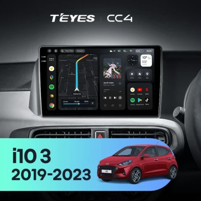 Штатная магнитола Teyes CC4 6/64 Hyundai i10 3 (2019-2023) Правый руль