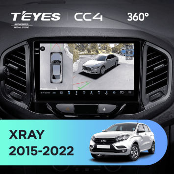 Штатная магнитола Teyes CC4 360 6/64 Lada Xray (2015-2022)