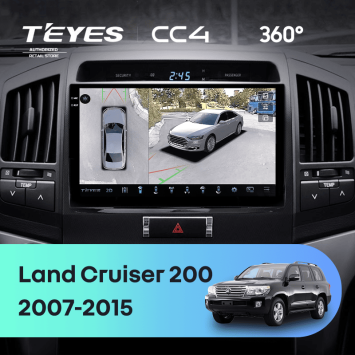 Штатная магнитола Teyes CC4 360 8/128 Toyota Land Cruiser 200 (2007-2015) F1