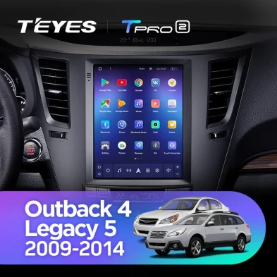 Штатная магнитола Tesla style Teyes TPRO 2 3/32 Subaru Outback 4 BR Legacy 5 (2009-2014)