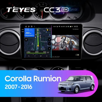 Штатная магнитола Teyes CC3 2K 4/32 Toyota Corolla Rumion E150 (2007-2016)