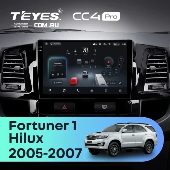 Штатная магнитола Teyes CC4 Pro 12/256 Toyota Fortuner (2005-2007) F2