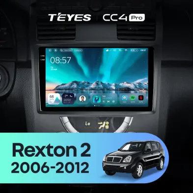 Штатная магнитола Teyes CC4 Pro 12/256 SsangYong Rexton Y250 2 (2006-2012)