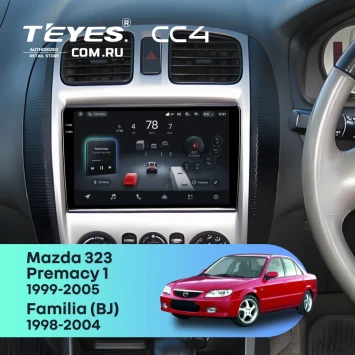 Штатная магнитола Teyes CC4 8/128 Mazda 323 (1999-2005) F2