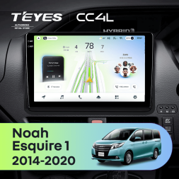 Штатная магнитола Teyes CC4L 6/64 с DTS Toyota Noah R80 (2014-2020) F2 Правый руль