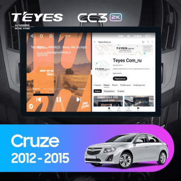 Штатная магнитола Teyes CC3 2K 360 6/128 Chevrolet Cruze J300 J308 (2012-2015) F3 (13")