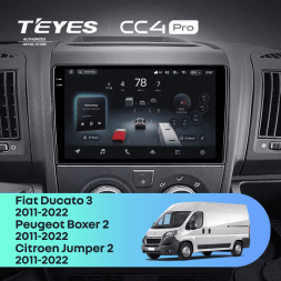 Штатная магнитола Teyes CC4 Pro 8/128 Peugeot Boxer 2 (2011-2022) Тип-B (0din)