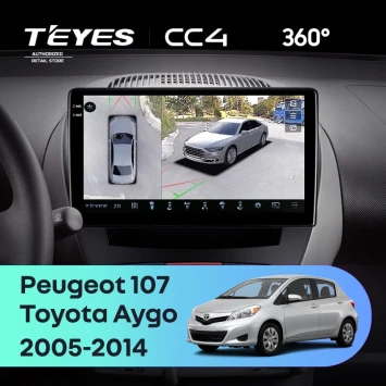 Штатная магнитола Teyes CC4 360 6/64 Toyota Aygo (2005-2014)