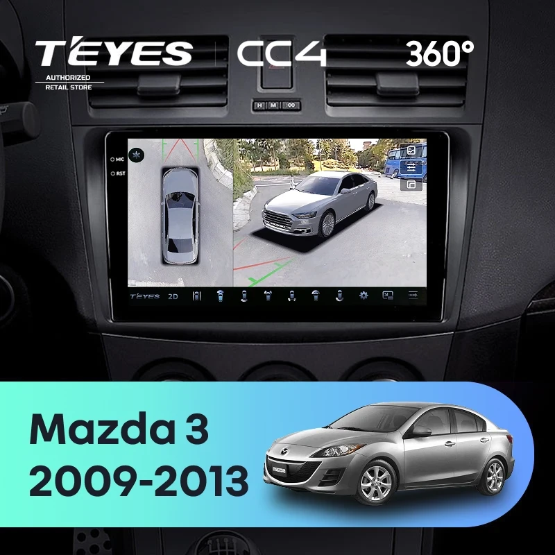 Штатная магнитола Teyes CC4 360 8/128 Mazda 3 2 (2009-2013)