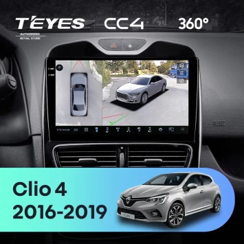 Штатная магнитола Teyes CC4 360 8/128 Renault Clio 4 BH98 KH98 (2016-2019)