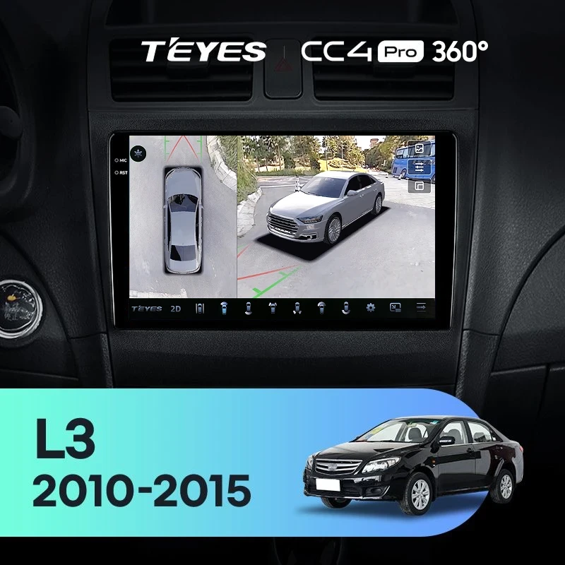 Штатная магнитола Teyes CC4 Pro 360 12/256 BYD L3 (2010-2015)