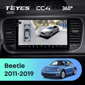 Штатная магнитола Teyes CC4 360 8/128 Volkswagen Beetle A5 (2011-2019) (10 inch Universal)
