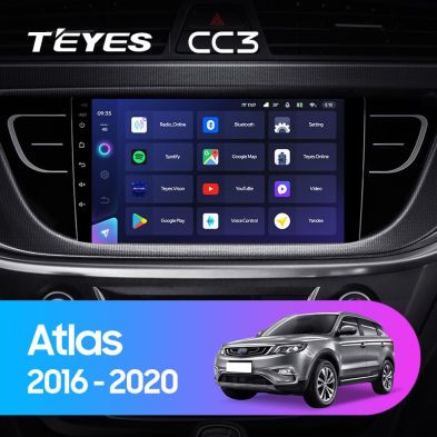 Штатная магнитола Teyes CC3 4/64 Geely Atlas NL-3 (2016-2020)