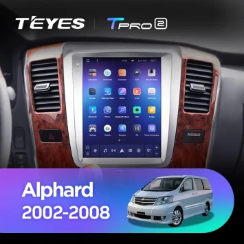 Штатная магнитола Tesla style Teyes TPRO 2 3/32 Toyota Alphard 1 H10 (2002-2005) F1