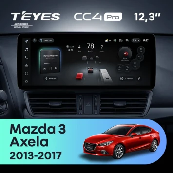 Штатная магнитола Teyes CC4 Pro 12.3" 8/128 Mazda Axela 3 (2013-2017) Тип-A Правый руль