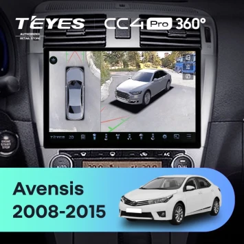 Штатная магнитола Teyes CC4 Pro 360 8/128 Toyota Avensis 3 (2008-2015) F1 (13")