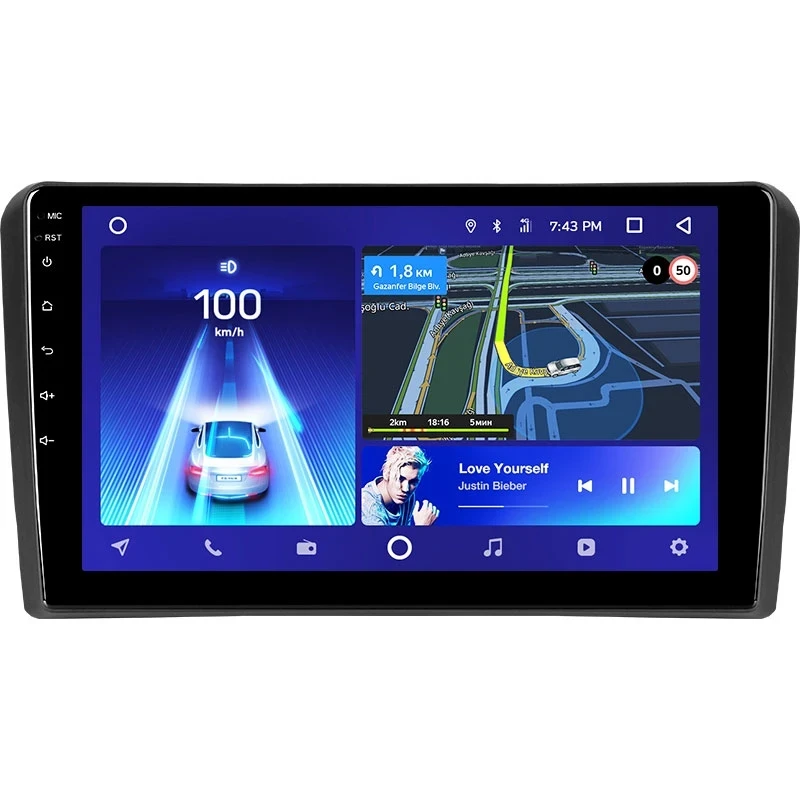 Переходная рамка Audi A3 2 8P (2003-2013) / S3 2 (2006-2012) / RS3 1 (2011-2012) (9")