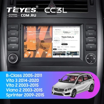Штатная магнитола Teyes CC3L 4/32 Mercedes-Benz Vito 2 (2003-2015) 7"
