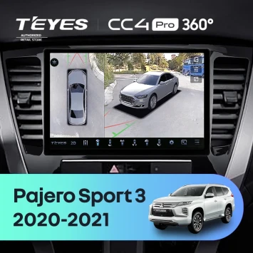 Штатная магнитола Teyes CC4 Pro 360 8/128 Mitsubishi Pajero Sport 3 (2020-2021) (11")