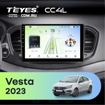 Штатная магнитола Teyes CC4L 6/64 с DTS LADA Vesta (2023-2026) F2 Тип-A (9")