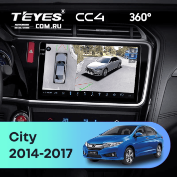 Штатная магнитола Teyes CC4 360 6/64 Honda City (2014-2017) Тип-A