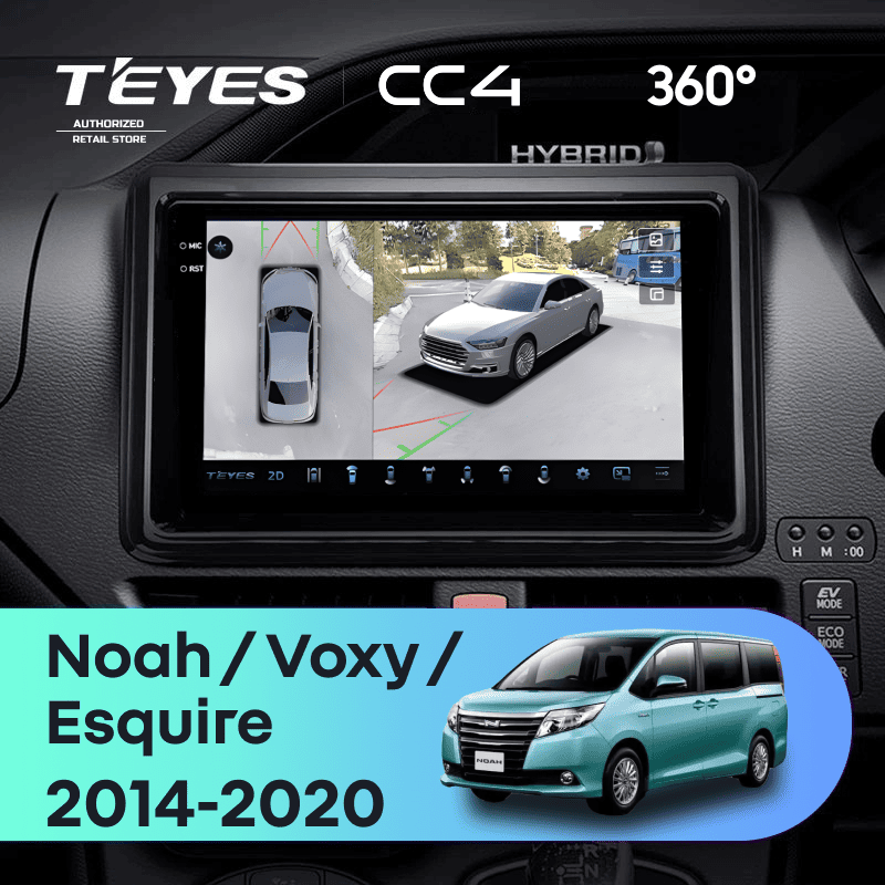 Штатная магнитола Teyes CC4 360 6/64 Toyota Noah R80 (2014-2020) F1 Правый руль