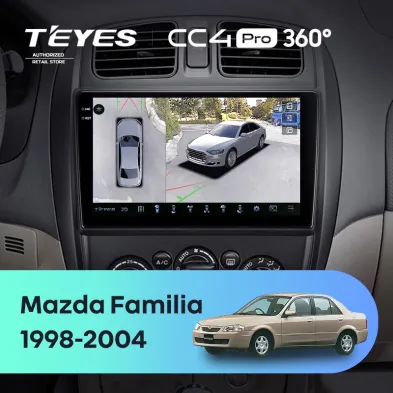 Штатная магнитола Teyes CC4 Pro 360 12/256 Mazda Familia (BJ) (1998-2004)