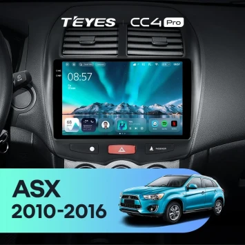 Штатная магнитола Teyes CC4 Pro 8/128 Mitsubishi ASX 1 (2010-2016) F1 Тип-A