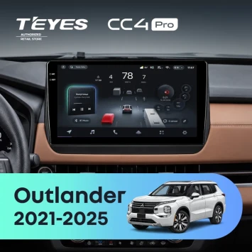 Штатная магнитола Teyes CC4 Pro 8/128 Mitsubishi Outlander GN0W (2021-2025) F2