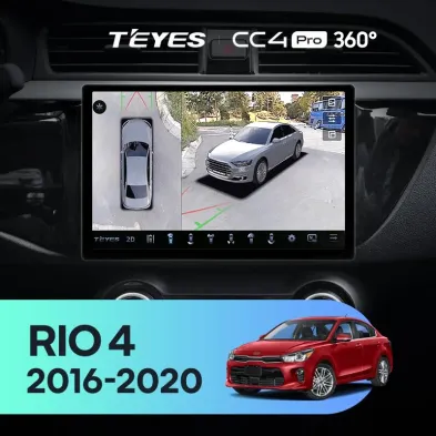 Штатная магнитола Teyes CC4 Pro 360 12/256 Kia Rio 4 (2016-2019) Тип-B (11")