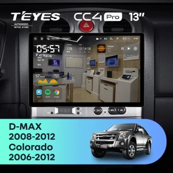 Штатная магнитола Teyes CC4 Pro 8/128 Chevrolet Colorado (2006-2012) (13")