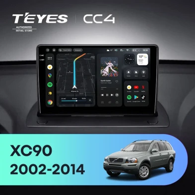 Штатная магнитола Teyes CC4 8/128 Volvo XC90 (2002-2014) F1