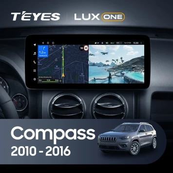 Штатная магнитола Teyes LUX ONE 4/64 Jeep Compass MK (2010-2016)
