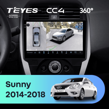 Штатная магнитола Teyes CC4 360 8/128 Nissan Sunny (2014-2016)