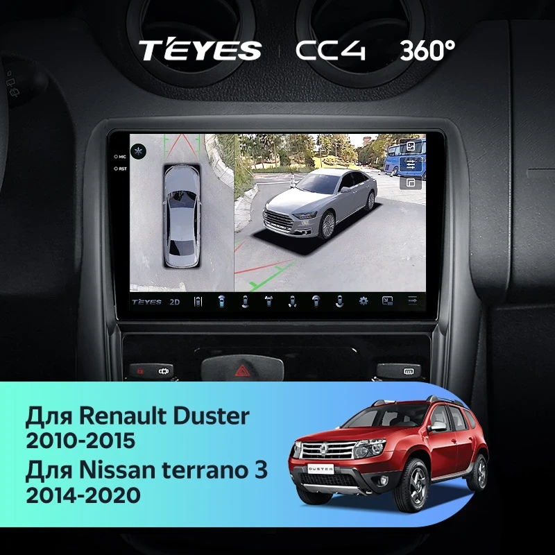 Штатная магнитола Teyes CC4 360 8/128 Renault Duster 1 (2010-2015)