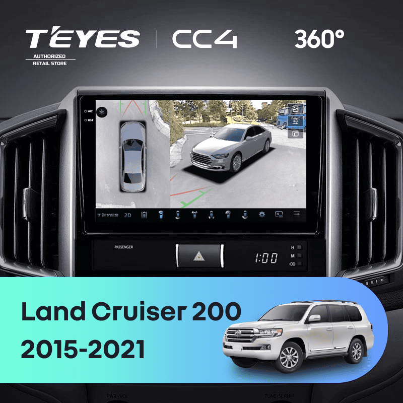 Штатная магнитола Teyes CC4 360 8/128 Toyota Land Cruiser 200 (2015-2021)