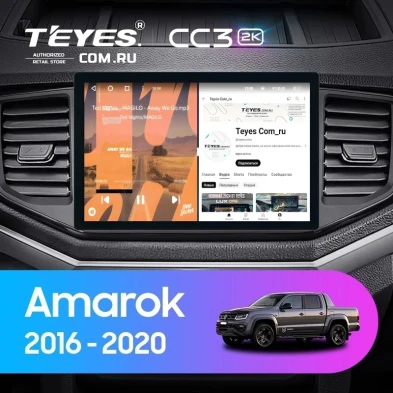 Штатная магнитола Teyes CC3 2K 4/64 Volkswagen Amarok 1 (2016-2020) (11")