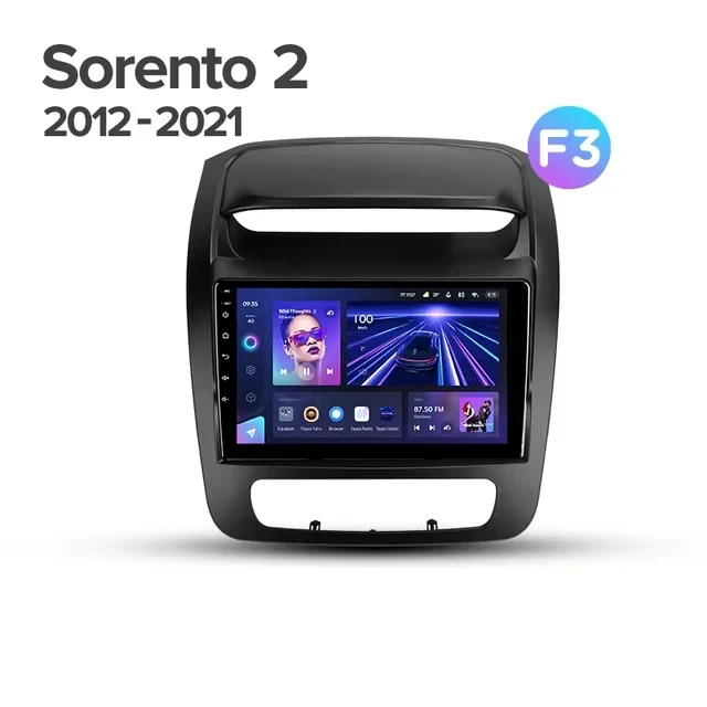 Штатная магнитола Teyes CC3 4/32 Kia Sorento 2 II XM (2012-2021) F3