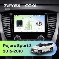 Штатная магнитола Teyes CC4L 6/64 с DTS Mitsubishi Pajero Sport 3 (2016-2018)