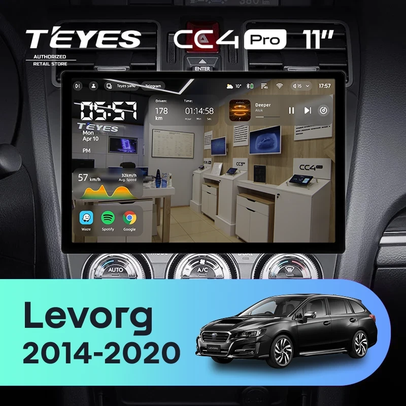 Штатная магнитола Teyes CC4 Pro 12/256 Subaru Levorg VM (2014-2020) F1 (11")