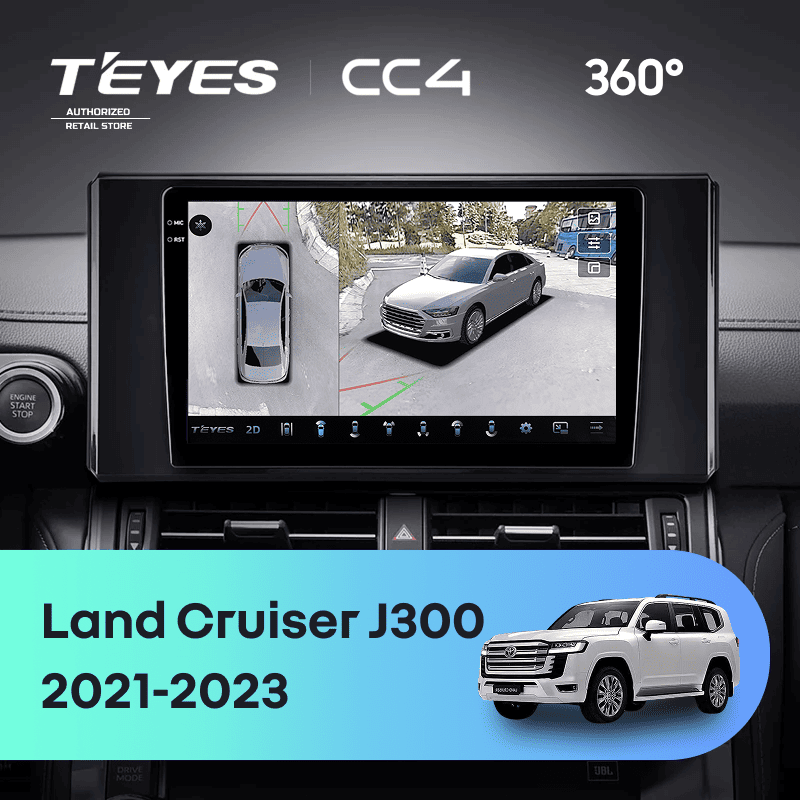Штатная магнитола Teyes CC4 360 8/128 Toyota Land Cruiser 300 (2021-2023)
