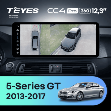 Штатная магнитола Teyes CC4 Pro 12.3" 360 8/128 BMW 5-Series Gran Turismo F07 (NBT) (2013-2017) Universal
